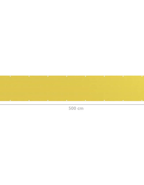 Încărcați imaginea în vizualizatorul Galerie, Paravan de balcon, galben, 75 x 500 cm, HDPE - Lando
