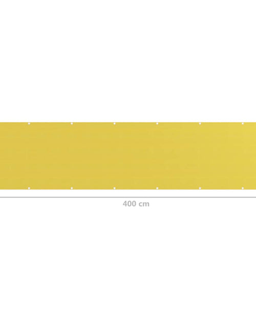 Încărcați imaginea în vizualizatorul Galerie, Paravan de balcon, galben, 90 x 400 cm, HDPE
