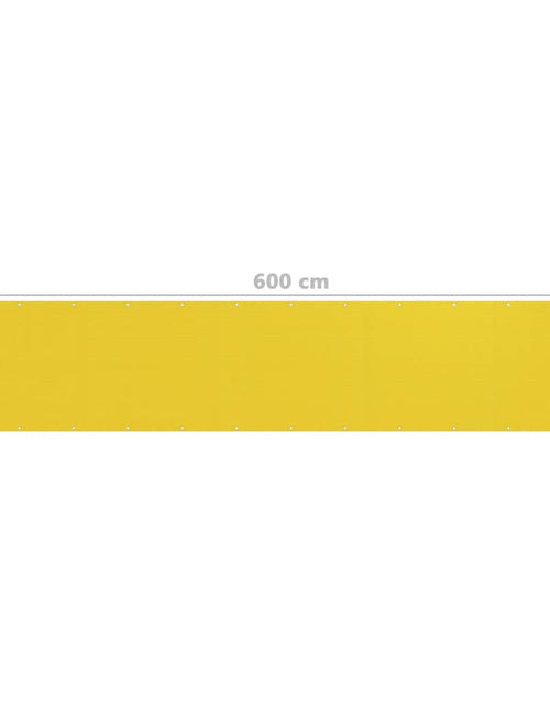 Încărcați imaginea în vizualizatorul Galerie, Paravan de balcon, galben, 120 x 600 cm, HDPE - Lando

