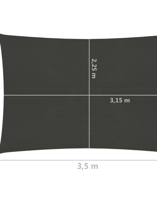 Загрузите изображение в средство просмотра галереи, Pânză parasolar, antracit, 2,5 x 3,5 m, HDPE, 160 g/m² Lando - Lando
