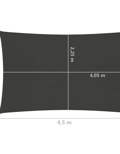 Загрузите изображение в средство просмотра галереи, Pânză parasolar, antracit, 2,5x4,5 m, HDPE, 160 g/m² Lando - Lando
