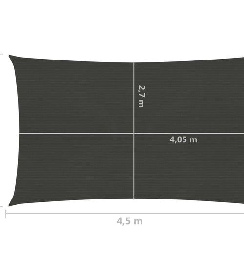 Încărcați imaginea în vizualizatorul Galerie, Lando-Pânză parasolar, antracit, 3x4,5 m, HDPE, 160 g/m²- mobila
