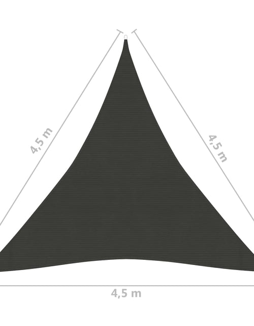 Загрузите изображение в средство просмотра галереи, Pânză parasolar, antracit, 4,5x4,5x4,5 m, HDPE, 160 g/m² Lando - Lando
