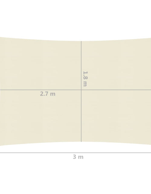 Încărcați imaginea în vizualizatorul Galerie, Pânză parasolar, crem, 2 x 3 m, HDPE, 160 g/m² Lando - Lando
