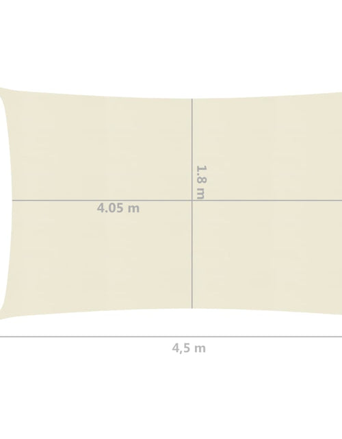 Încărcați imaginea în vizualizatorul Galerie, Pânză parasolar, crem, 2x4,5 m, HDPE, 160 g/m² Lando - Lando
