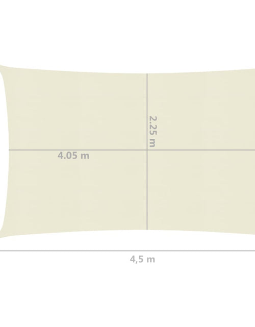Încărcați imaginea în vizualizatorul Galerie, Pânză parasolar, crem, 2,5x4,5 m, HDPE, 160 g/m² Lando - Lando
