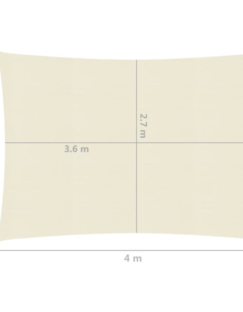 Încărcați imaginea în vizualizatorul Galerie, Pânză parasolar, crem, 3 x 4 m, HDPE, 160 g/m² Lando - Lando

