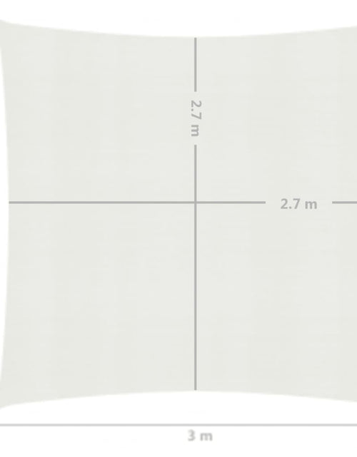 Încărcați imaginea în vizualizatorul Galerie, Pânză parasolar, alb, 3 x 3 m, HDPE, 160 g/m² Lando - Lando
