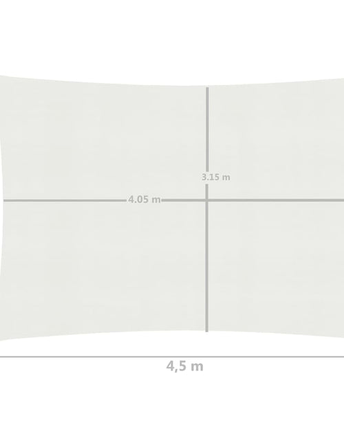 Загрузите изображение в средство просмотра галереи, Pânză parasolar, alb, 3,5 x 4,5 m, HDPE, 160 g/m² Lando - Lando
