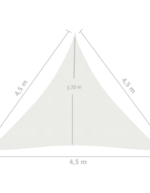 Încărcați imaginea în vizualizatorul Galerie, Pânză parasolar, alb, 4,5x4,5x4,5 m, HDPE, 160 g/m² Lando - Lando
