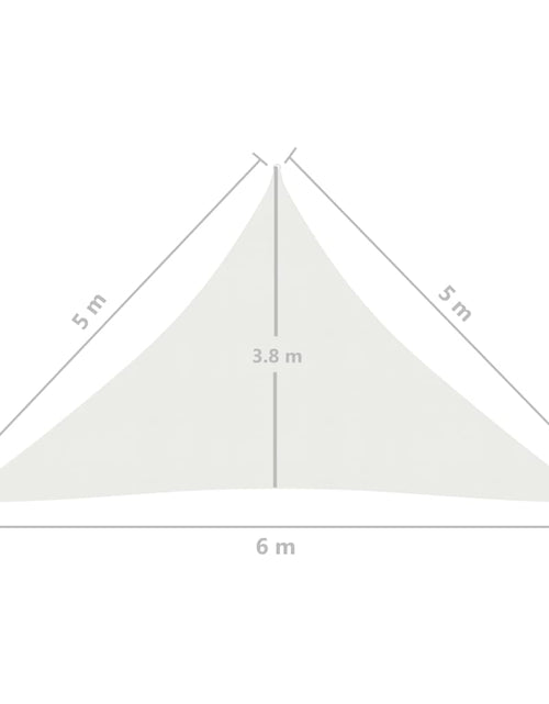 Încărcați imaginea în vizualizatorul Galerie, Pânză parasolar, alb, 5x5x6 m, HDPE, 160 g/m² Lando - Lando

