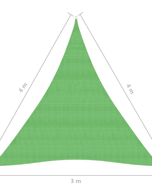 Загрузите изображение в средство просмотра галереи, Pânză parasolar, verde deschis, 3x4x4 m, HDPE, 160 g/m² Lando - Lando
