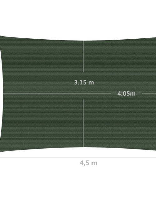Încărcați imaginea în vizualizatorul Galerie, Pânză parasolar, verde închis, 3,5x4,5 m, HDPE, 160 g/m² Lando - Lando
