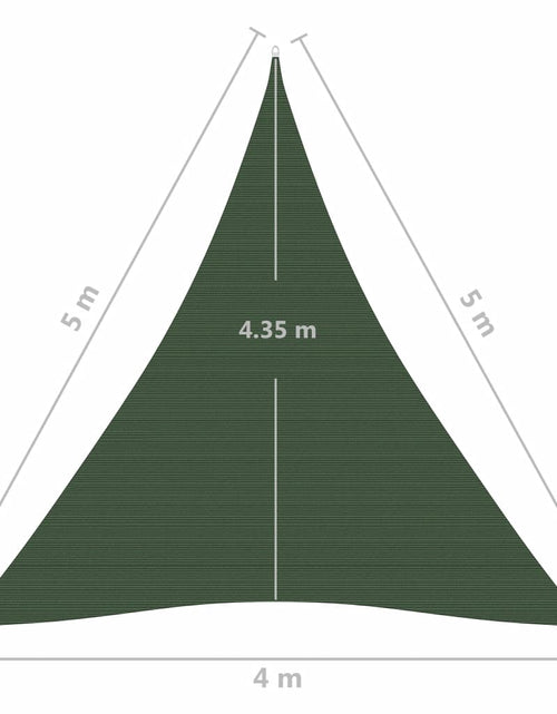 Încărcați imaginea în vizualizatorul Galerie, Pânză parasolar, verde închis, 4x5x5 m, HDPE, 160 g/m² Lando - Lando
