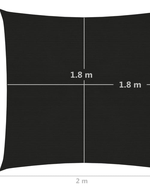 Încărcați imaginea în vizualizatorul Galerie, Pânză parasolar, negru, 160 g/m² , 2x2 m, HDPE Lando - Lando
