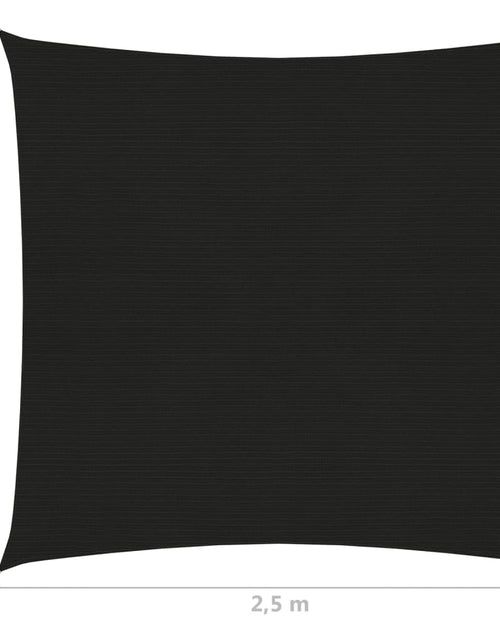 Încărcați imaginea în vizualizatorul Galerie, Pânză parasolar, negru, 2,5x2,5 m, HDPE, 160 g/m² Lando - Lando
