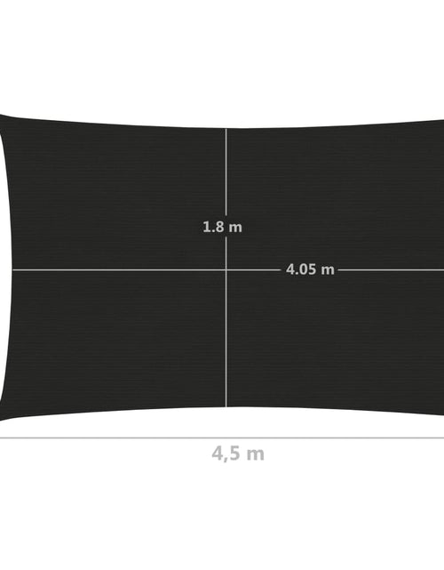 Загрузите изображение в средство просмотра галереи, Pânză parasolar, negru, 2x4,5 m, HDPE, 160 g/m² Lando - Lando
