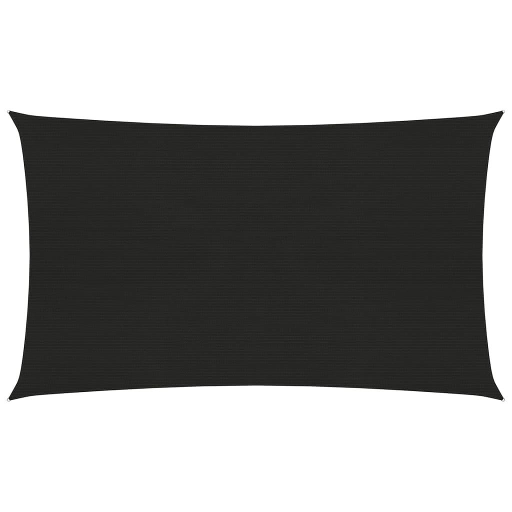 Pânză parasolar, negru, 2x5 m, HDPE, 160 g/m² Lando - Lando