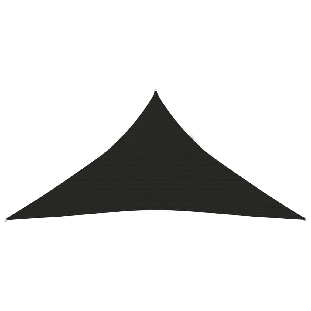 Pânză parasolar, negru, 3,6x3,6x3,6 m, HDPE, 160 g/m² Lando - Lando