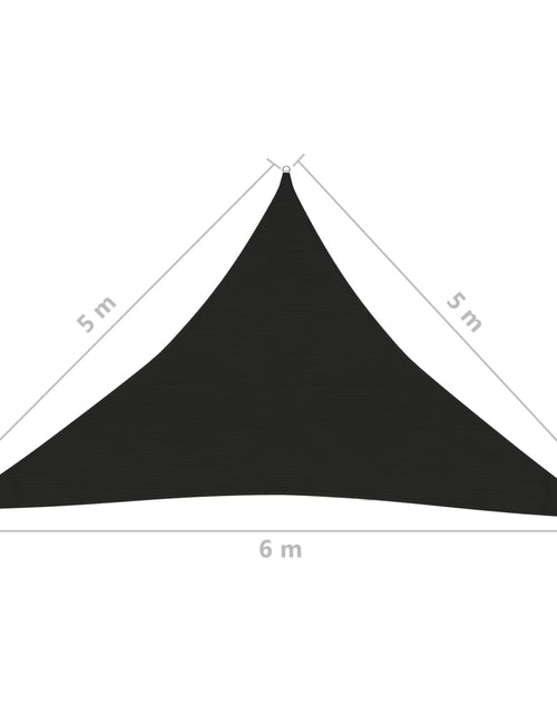 Загрузите изображение в средство просмотра галереи, Pânză parasolar, negru, 5x5x6 m, HDPE, 160 g/m² Lando - Lando
