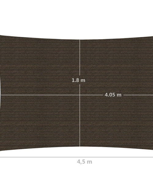 Încărcați imaginea în vizualizatorul Galerie, Pânză parasolar, maro, 2x4,5 m, HDPE, 160 g/m² Lando - Lando
