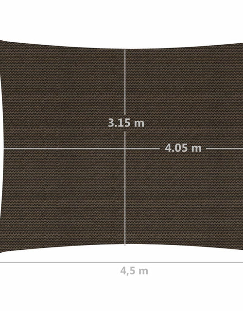 Загрузите изображение в средство просмотра галереи, Pânză parasolar, maro, 3,5x4,5 m, HDPE, 160 g/m² Lando - Lando
