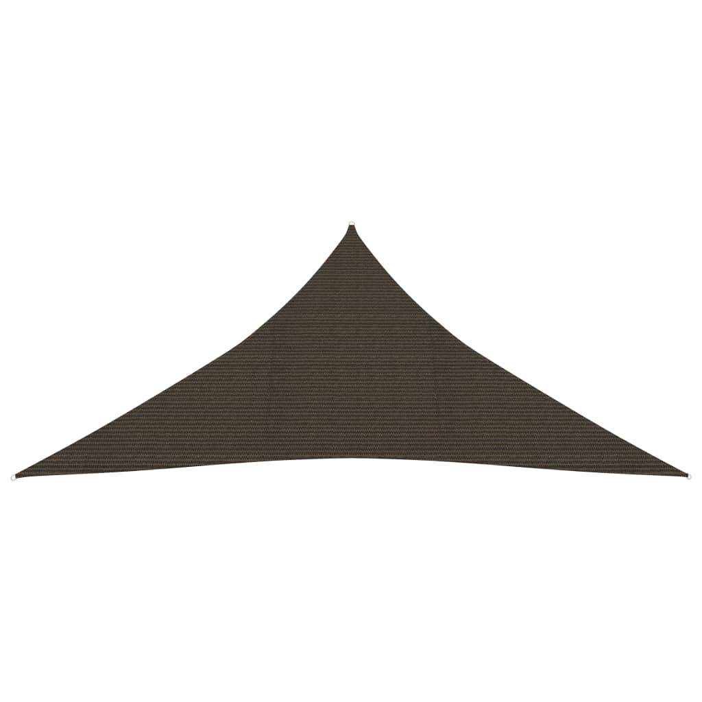 Pânză parasolar, maro, 3,6x3,6x3,6 m, HDPE, 160 g/m² Lando - Lando