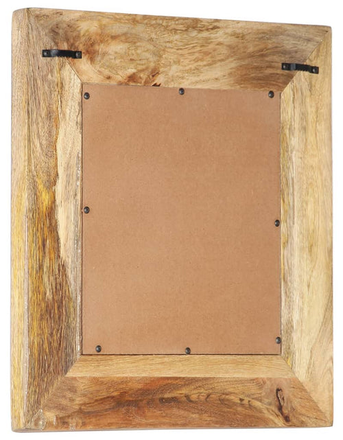 Загрузите изображение в средство просмотра галереи, Oglindă sculptată manual, 50x50x2,6 cm, lemn masiv de mango - Lando
