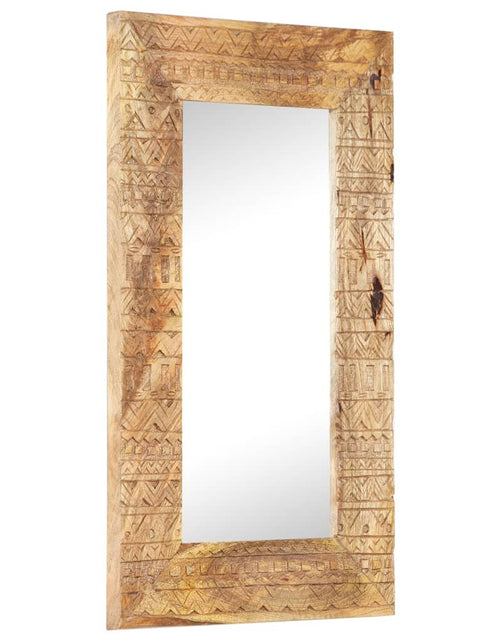 Загрузите изображение в средство просмотра галереи, Oglindă sculptată manual, 80x50x11 cm, lemn masiv de mango - Lando
