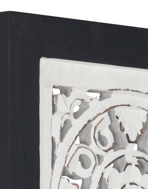 Загрузите изображение в средство просмотра галереи, Panouri perete sculptate manual, negru/alb, 40x40x1,5 cm, MDF Lando - Lando
