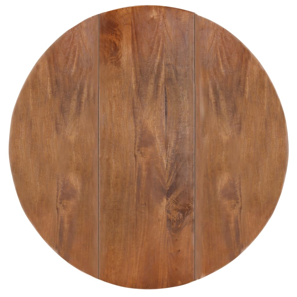 Masă de bucătărie, 110x76 cm, lemn masiv de mango, rotundă - Lando