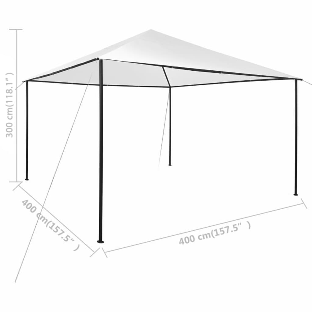 Pavilion, alb, 4x4x3 m, 180 g/m² Lando - Lando