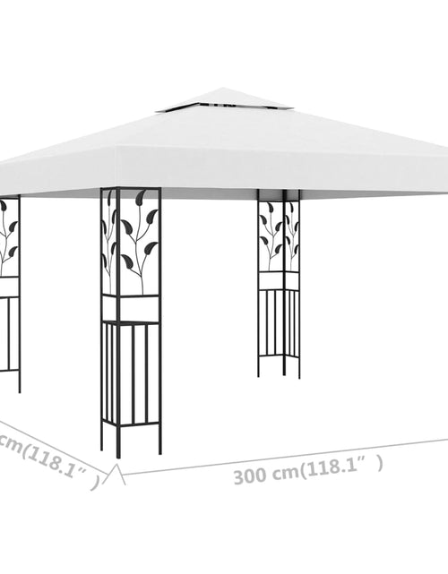 Încărcați imaginea în vizualizatorul Galerie, Pavilion de grădină, alb, 3 x 3 m, 180 g/m² - Lando
