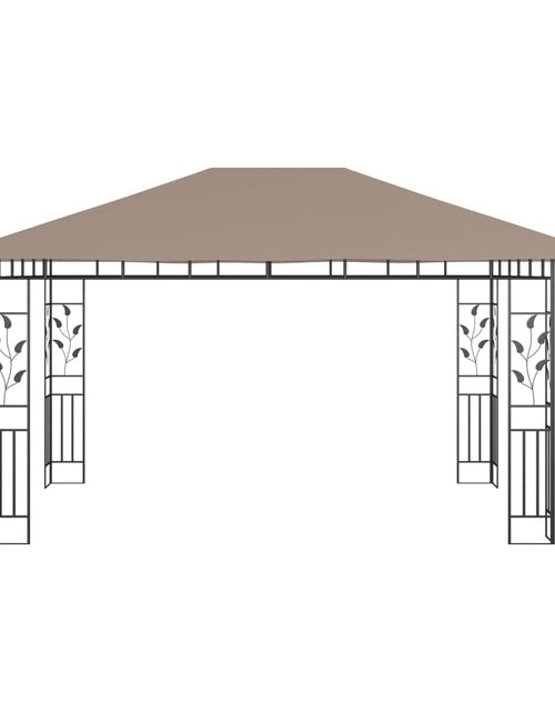 Загрузите изображение в средство просмотра галереи, Pavilion cu plasă anti-țânțari, gri taupe, 4x3x2,73 m, 180 g/m² Lando - Lando
