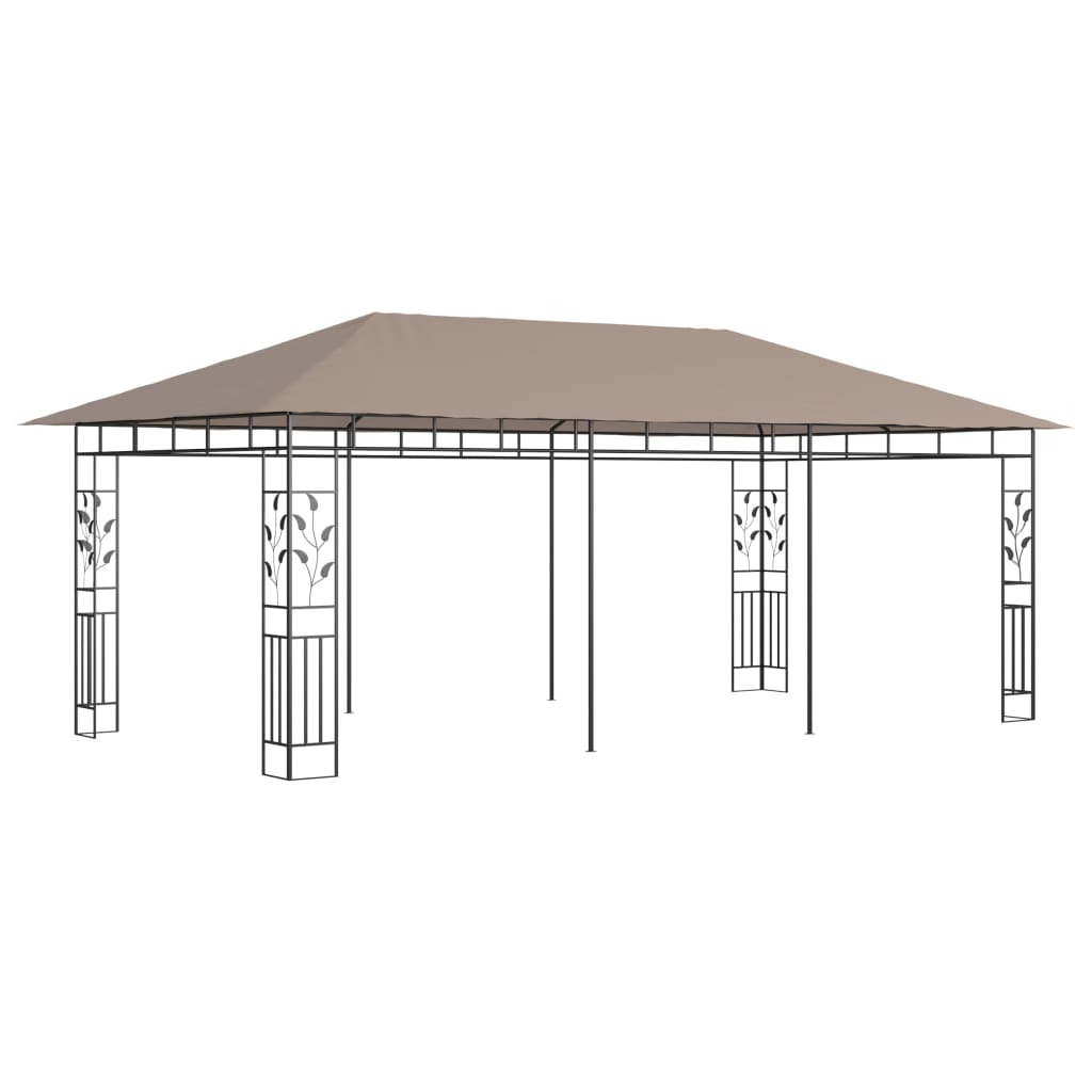 Pavilion cu plasă anti-țânțari, gri taupe, 6x3x2,73 m, 180 g/m² Lando - Lando