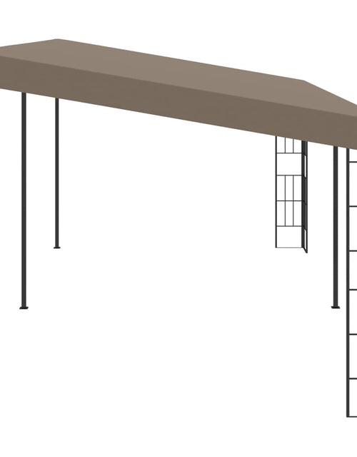 Încărcați imaginea în vizualizatorul Galerie, Pavilion montat pe perete, gri taupe, 6 x 3 m, material textil Lando - Lando
