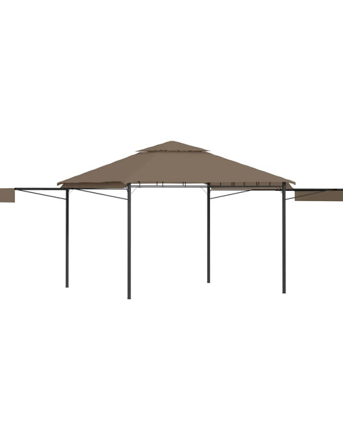 Încărcați imaginea în vizualizatorul Galerie, Pavilion extinsii duble acoperiș gri taupe 3x3x2,75 m 180 g/m² Lando - Lando
