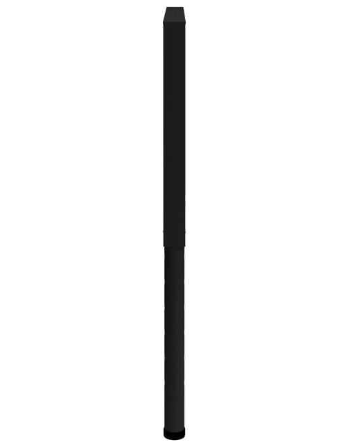 Încărcați imaginea în vizualizatorul Galerie, Cadre banc lucru reglabile 2 buc. negru 85x(69-95,5) cm, metal Lando - Lando
