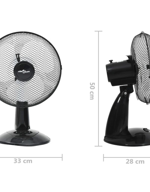 Încărcați imaginea în vizualizatorul Galerie, Ventilator de masă cu 3 viteze, negru, 30 cm, 40 W Lando - Lando
