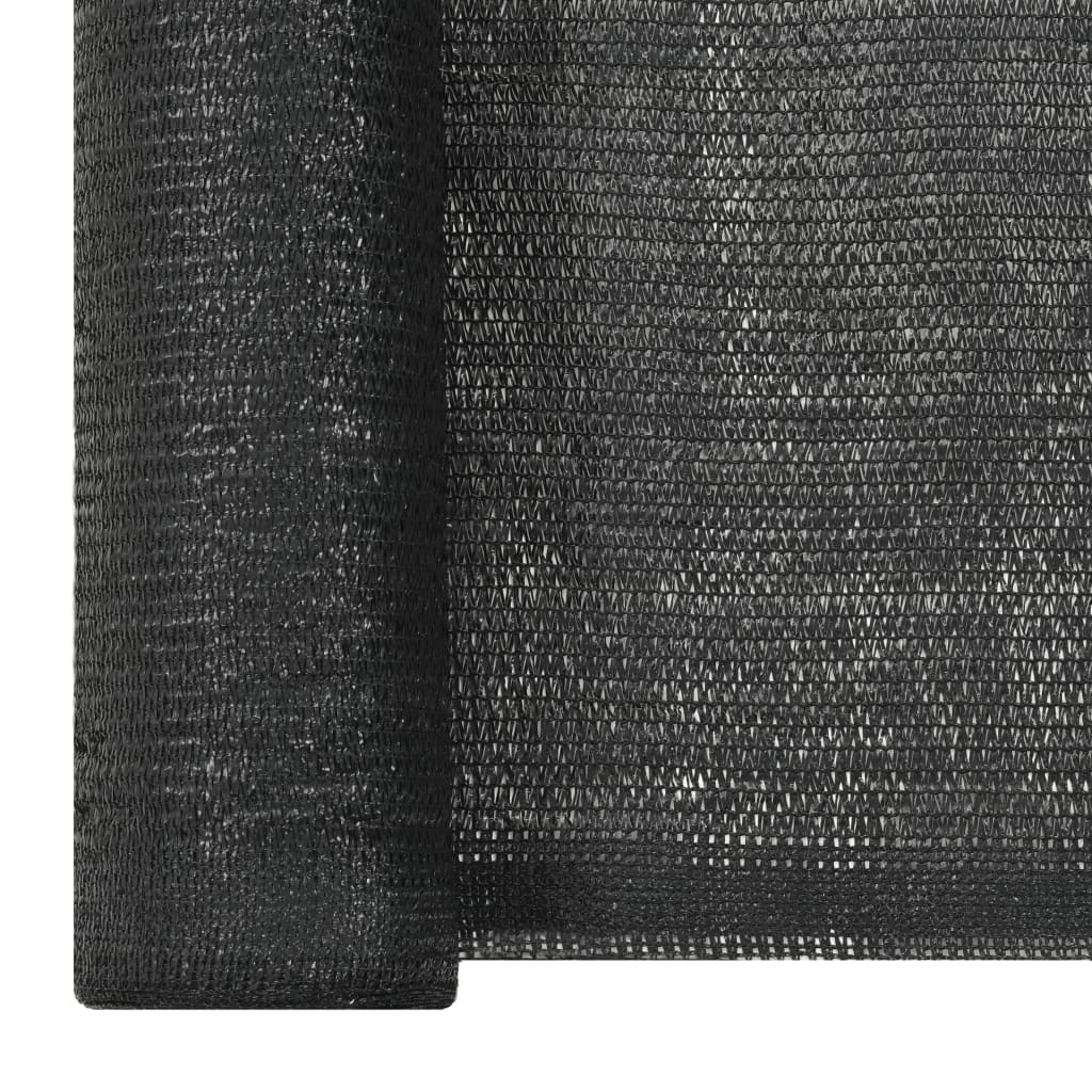 Plasă pentru intimitate, negru, 1 x 50 m, HDPE, 150 g/m² - Lando