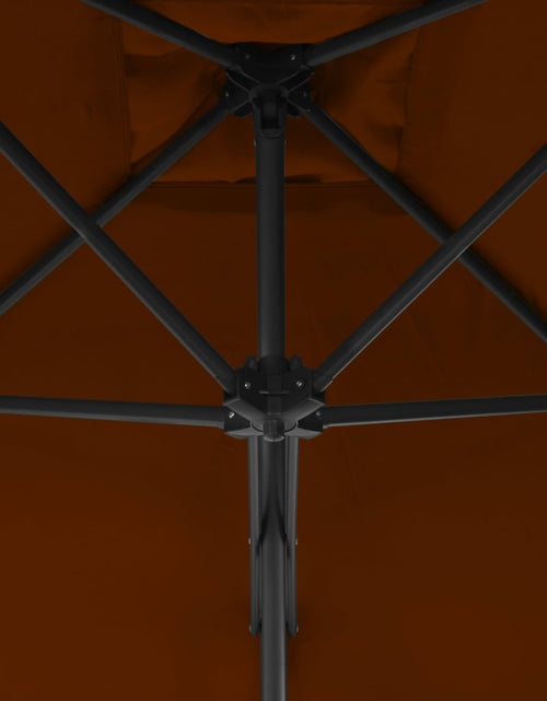 Încărcați imaginea în vizualizatorul Galerie, Umbrelă de exterior cu stâlp din oțel, teracota, 250x250x230 cm Lando - Lando
