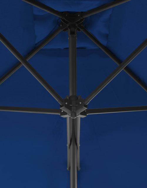 Încărcați imaginea în vizualizatorul Galerie, Umbrelă de exterior cu stâlp din oțel, albastru, 250x250x230 cm Lando - Lando
