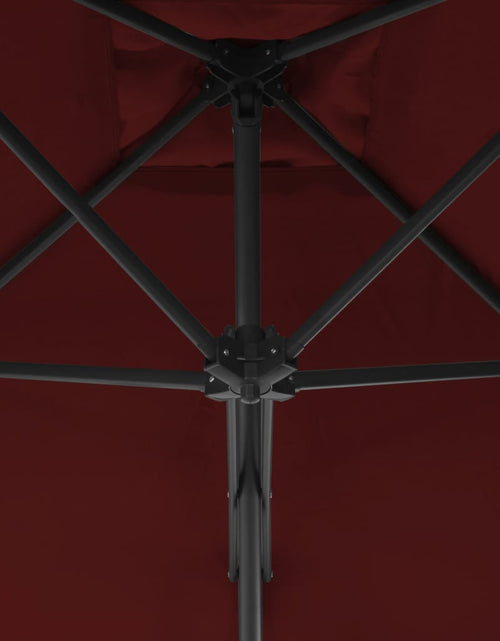 Încărcați imaginea în vizualizatorul Galerie, Umbrelă de exterior cu stâlp din oțel, bordo, 300x230 cm Lando - Lando
