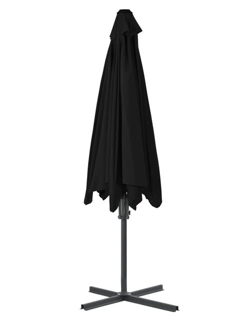 Încărcați imaginea în vizualizatorul Galerie, Umbrelă de exterior cu stâlp din oțel, negru, 300x230 cm - Lando
