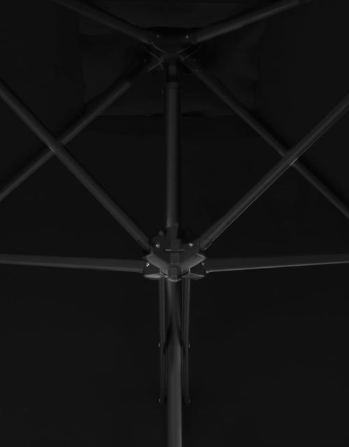 Загрузите изображение в средство просмотра галереи, Umbrelă de exterior cu stâlp din oțel, negru, 300x230 cm - Lando
