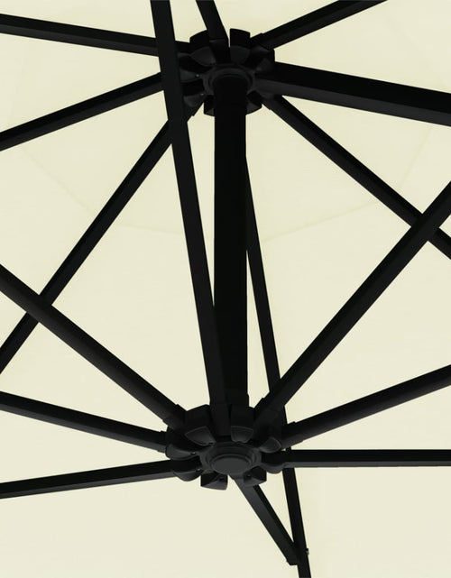 Încărcați imaginea în vizualizatorul Galerie, Umbrelă soare montaj pe perete LED stâlp metal nisipiu 300 cm - Lando

