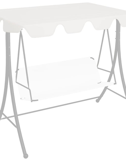Загрузите изображение в средство просмотра галереи, Copertină de rezervă leagăn grădină, alb, 188/168x110/145 cm Lando - Lando
