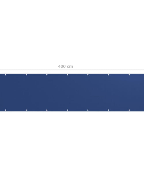 Загрузите изображение в средство просмотра галереи, Paravan de balcon, albastru, 90 x 400 cm, țesătură oxford - Lando
