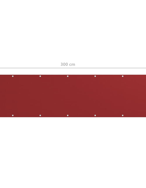 Загрузите изображение в средство просмотра галереи, Prelată balcon roșu 75x300 cm țesătură Oxford Lando - Lando
