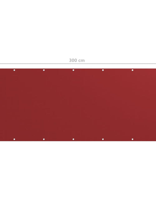 Încărcați imaginea în vizualizatorul Galerie, Paravan pentru balcon, roșu, 120x300 cm, țesătură Oxford Lando - Lando
